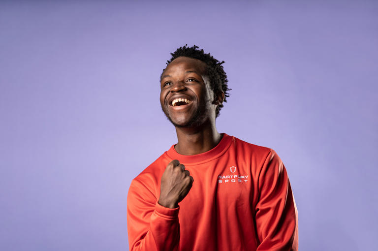 International student at Hartpury smiling cheerfully