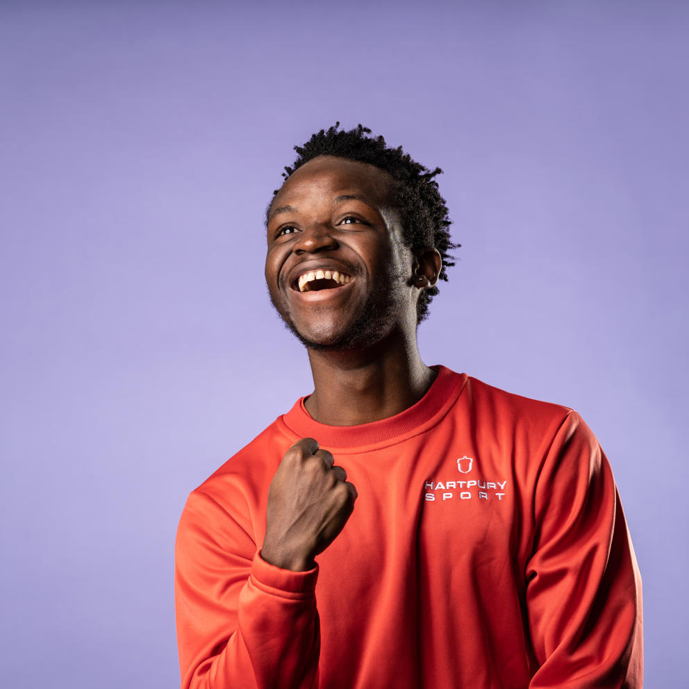 International student at Hartpury smiling cheerfully