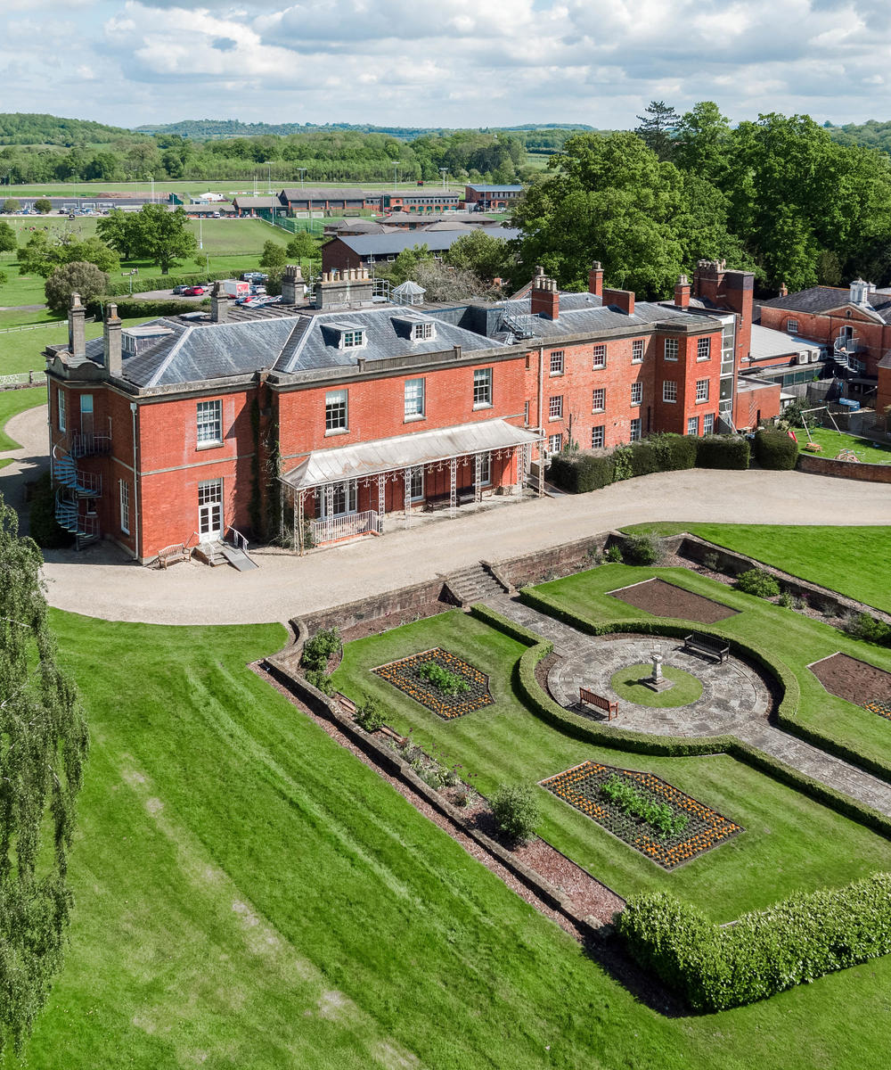 Aerial view image of Hartpury House