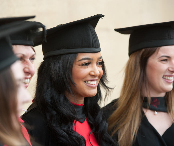 Group Of Female Students At Graduation