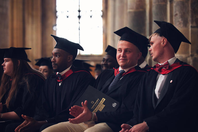 Group Of Students In Graduation Ceremony