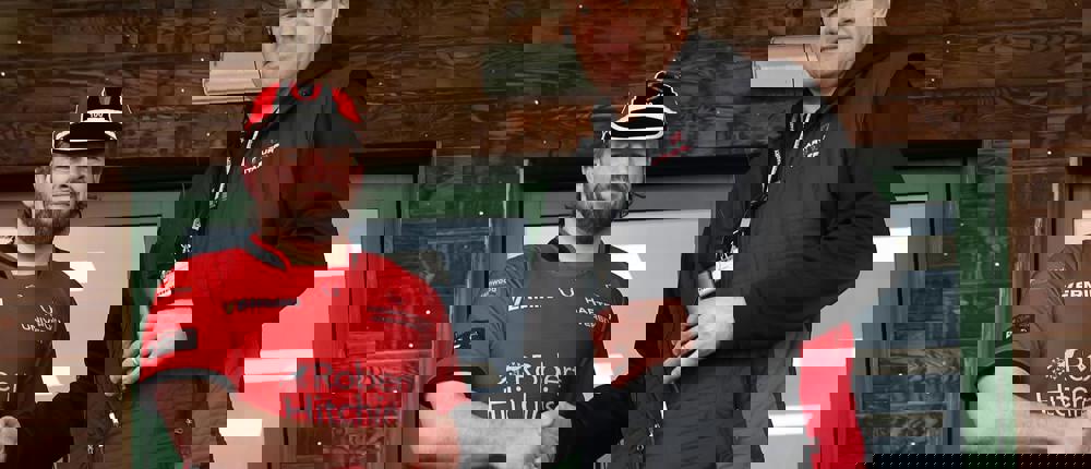 Mark Cornwell Congratulating Rfc Player