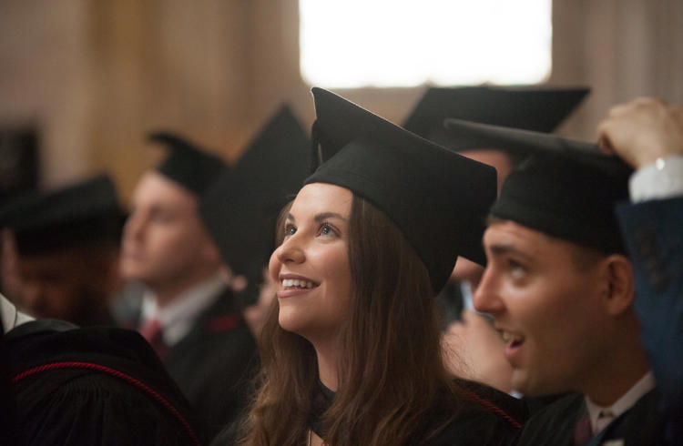 Students At Graduation