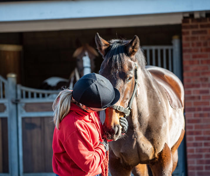 Equine Student On Yard
